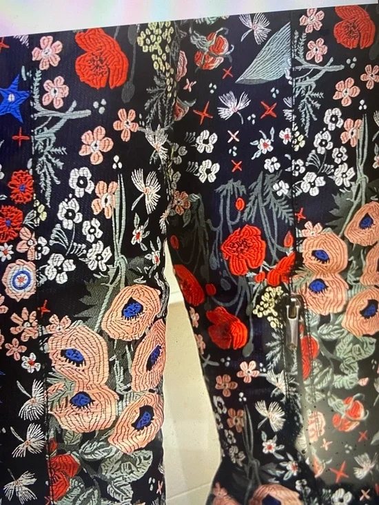 Sam Edelman Multicolor Floral Embroidered Knee - High Women's Boots EUC Size 9.5 - Picture 3 of 9